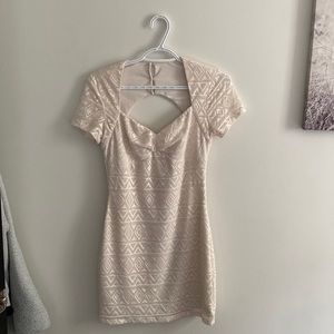 cream coloured dress